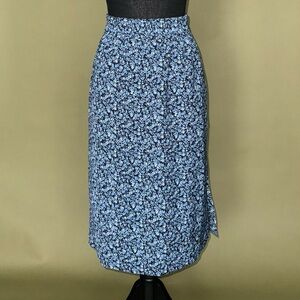 JCREW floral maxi pencil skirt